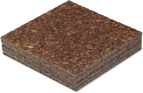Miniatura 4 de Universal 43403 Paneles de azulejos de corcho, marrón oscuro, 12 x 12, paquete de 4 unidades