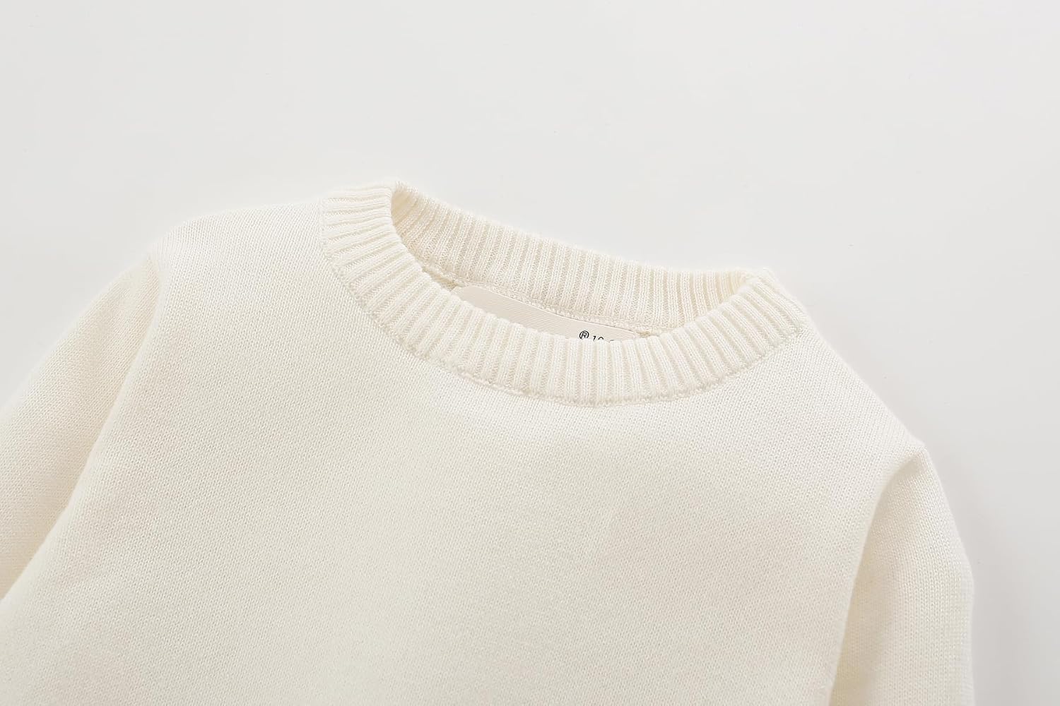 AIWUHE Toddler Sweater Boys Girls Cotton Knit Pullover Solid Top 1-6Y