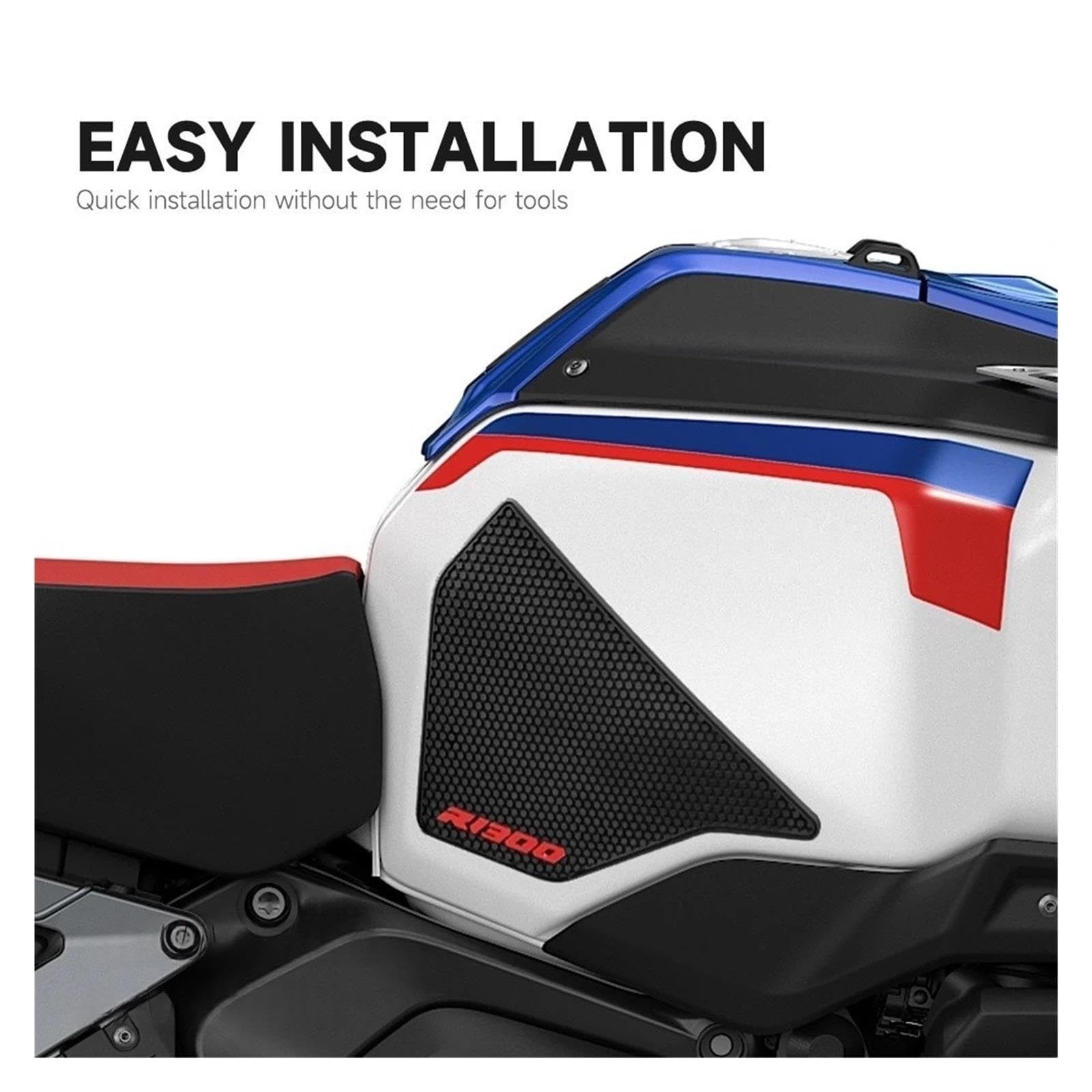 Motorrad-Kraftstofftank-Pad-Aufkleber Für BM& R1300GS | Anti-Slip Tank Pad Gummi Traktion Tankpad Aufkleber Schutz Aufkleber Für BM& R 1300 GS Adventure 2024 2025