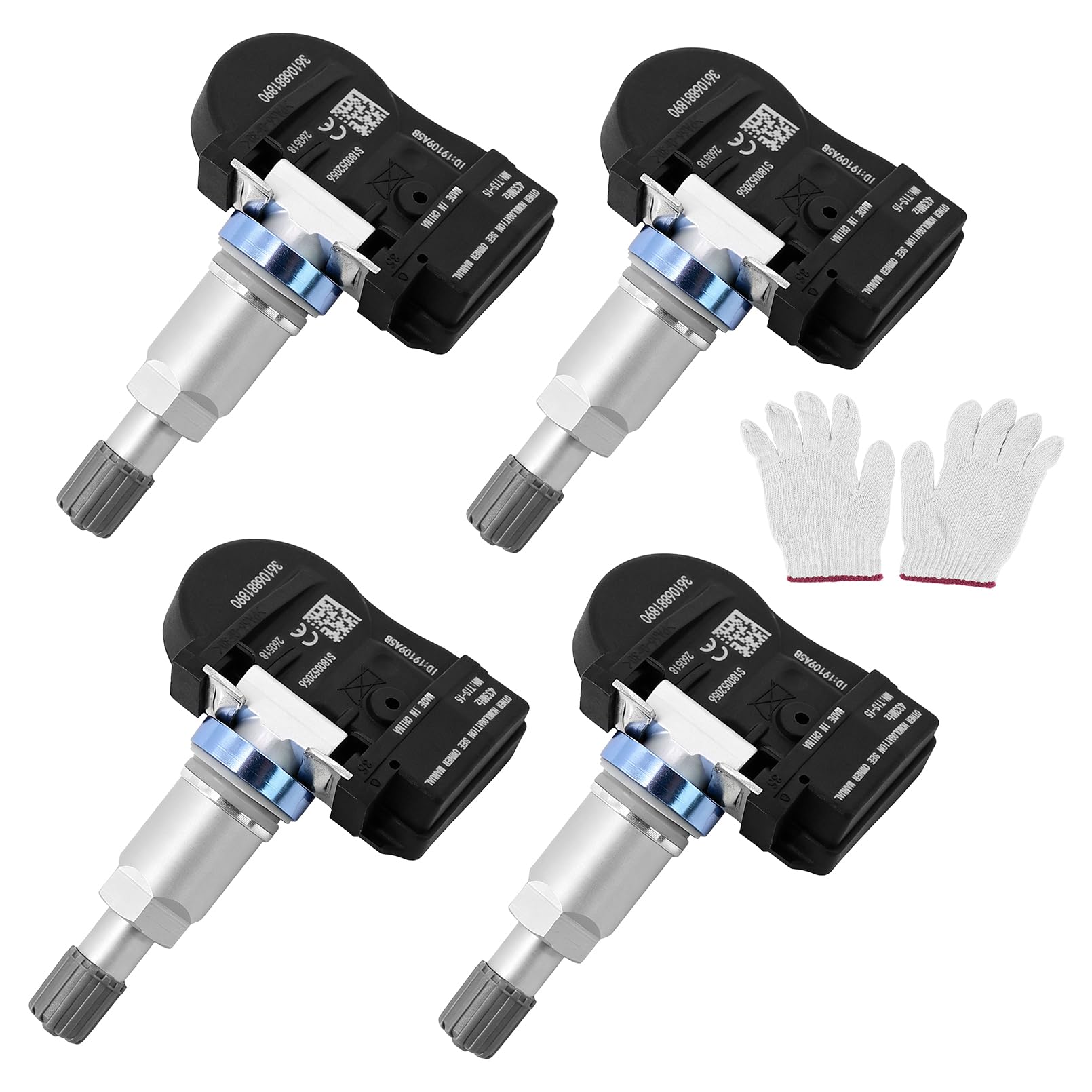 4 x Reifendrucksensor TPMS RDKS Reifendruckkontrollsystem 36106881890 für BMW 1ER 2er 3er 4er F20 F21 F22 F23 F87 F45 F30 F31 TPMS Sensor 36106856209, 36106881890