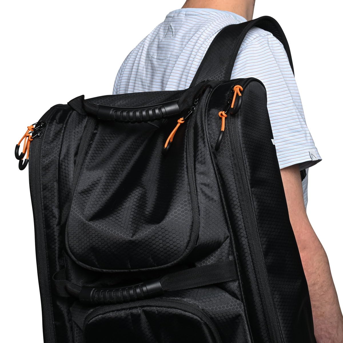 Brimley PRO Padel - Borsa grande padel Schäger per 4 racket, colore nero, scomparto isolato per bevande e cibo, zaino padel con scomparto per scarpe, materiale robusto, cinghie regolabili