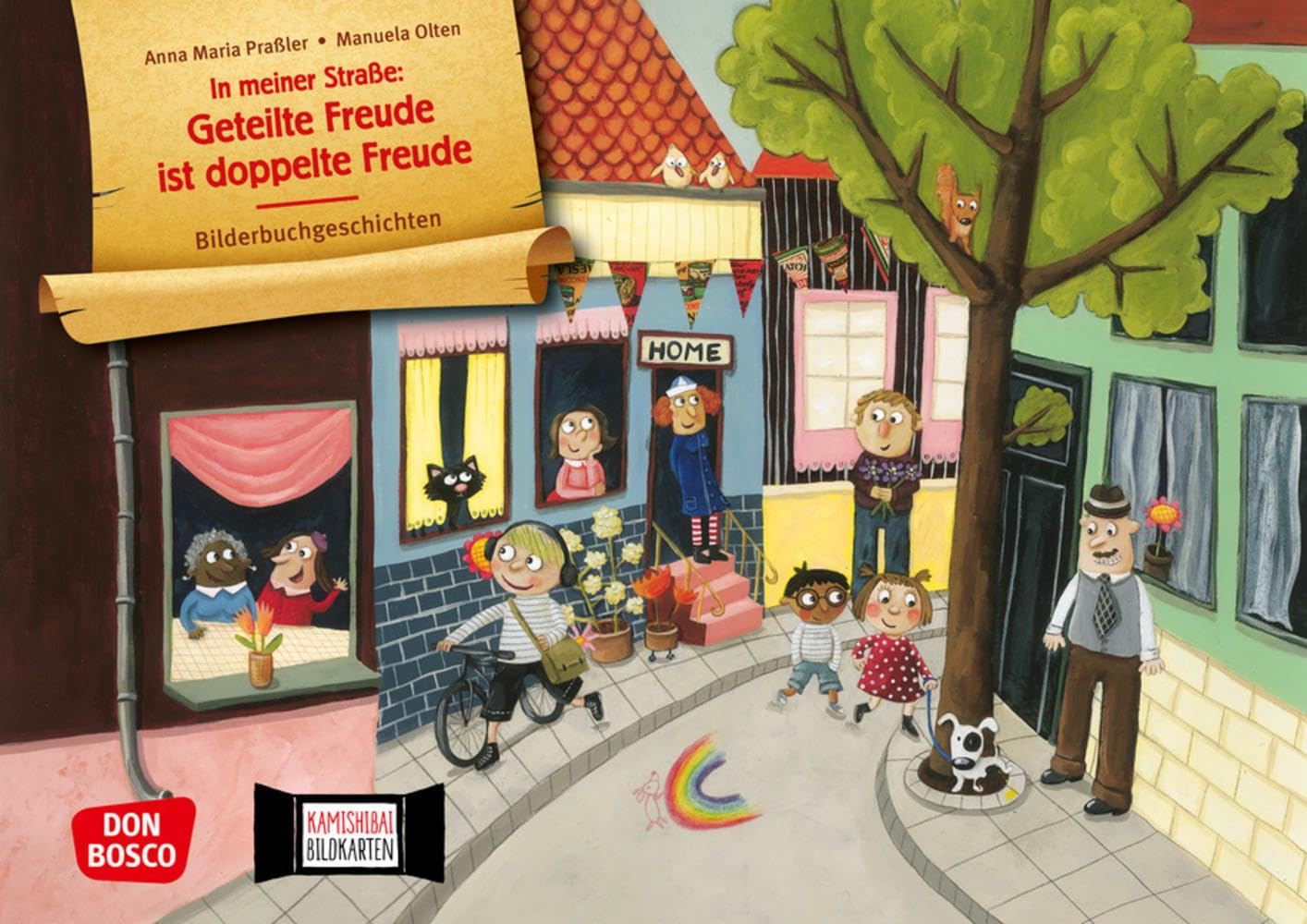 In meiner Straße: Geteilte Freude ist doppelte Freude. Kamishibai Bildkartenset: Entdecken - Erzählen - Begreifen. Bilderbuchgeschichten für unser Erzähltheater. Empathie fördern in Kita & Grundschule