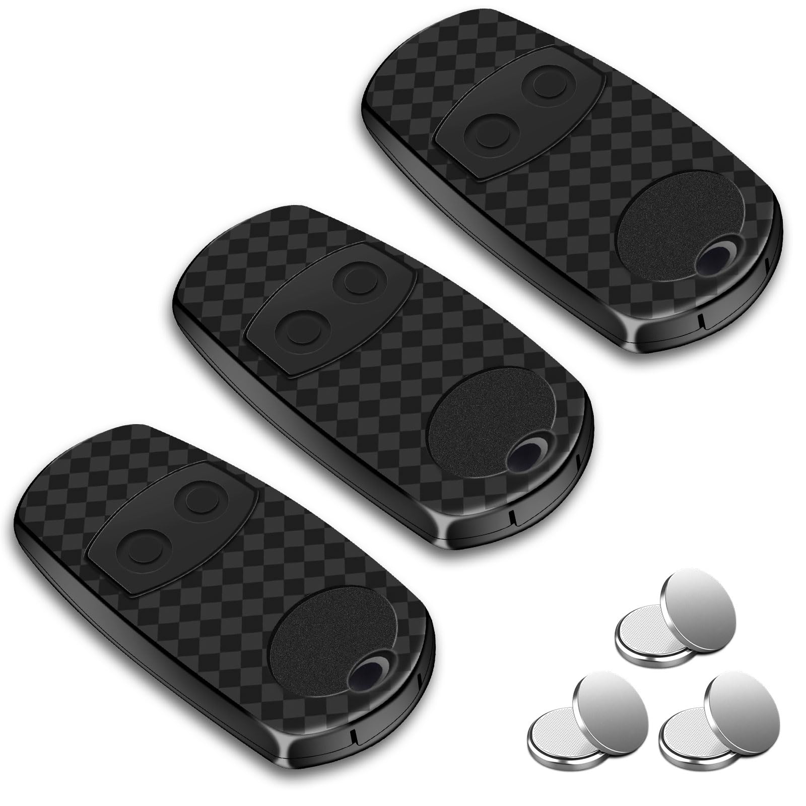 3 Pack Gate Remote Fob Compatible with CAM TOP432EE/TOP432EV/TOP432NA, 433.92MHz Electric Gate Fob, 2 Channel Garage Door and Gate Remote Control Replacement