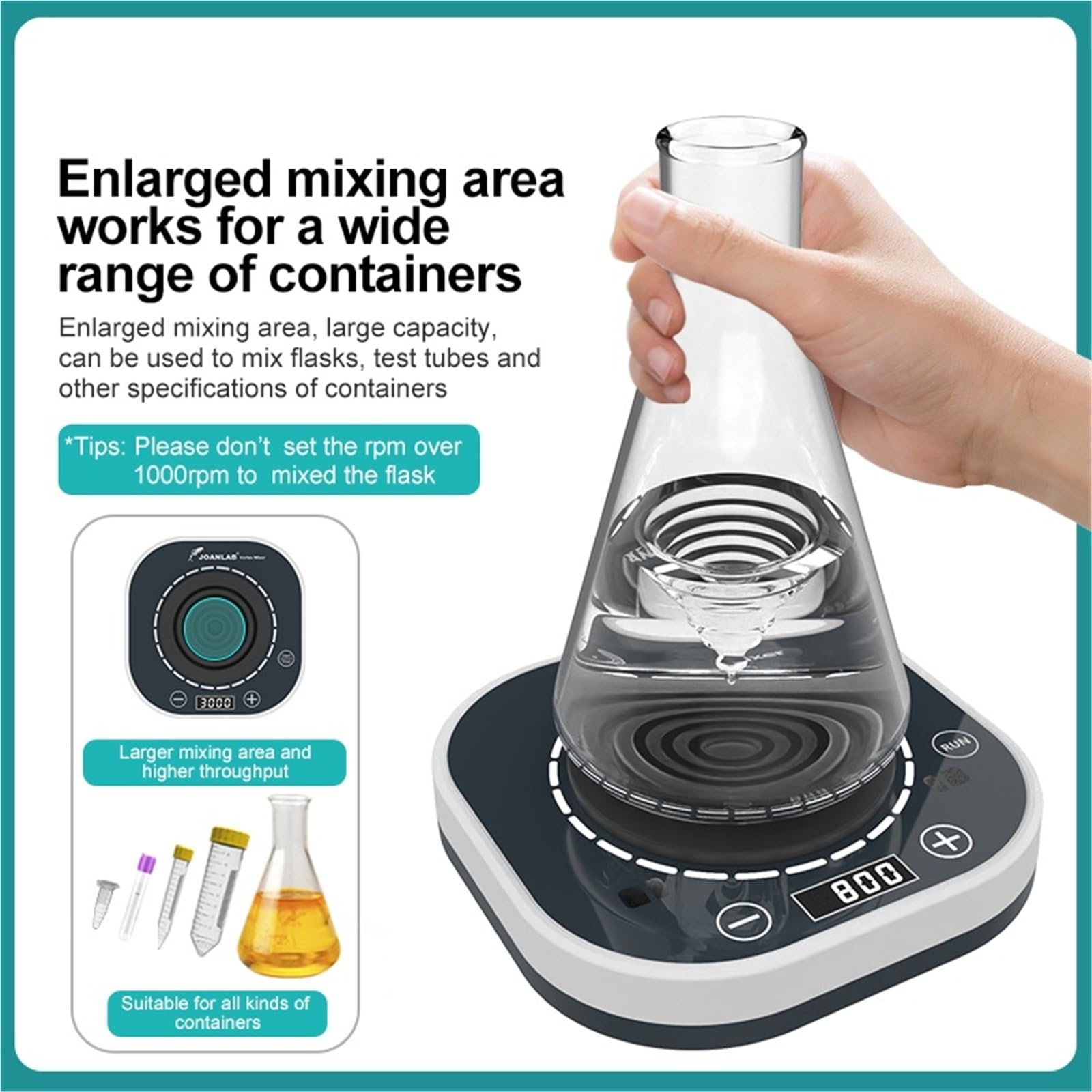 Centrífugo Mezclador de tinta líquida for tatuajes, pigmentos, esmaltes de uñas y otros productos de laboratorio, 3000 rpm, VM-400Max