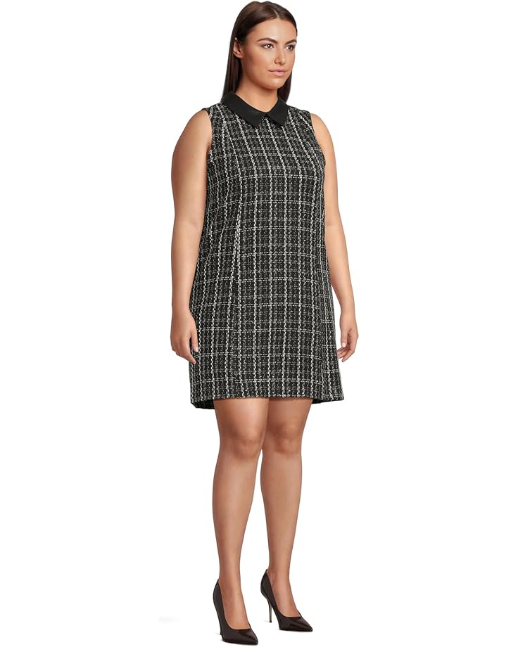 Calvin Klein Sleeveless Tweed Sheath With Collar - #2 of 4