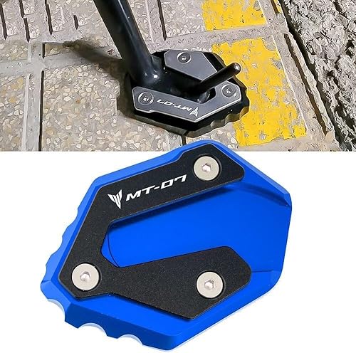 Miniatura 2 de Motorcycle Side Stand pad for Y&AMAHA MT07 MT-07 2014 2015 2016 2017 2018 2019 2020 2021 2022 2023 Side Stand Enlarge Kickstand Extension Plate Pad