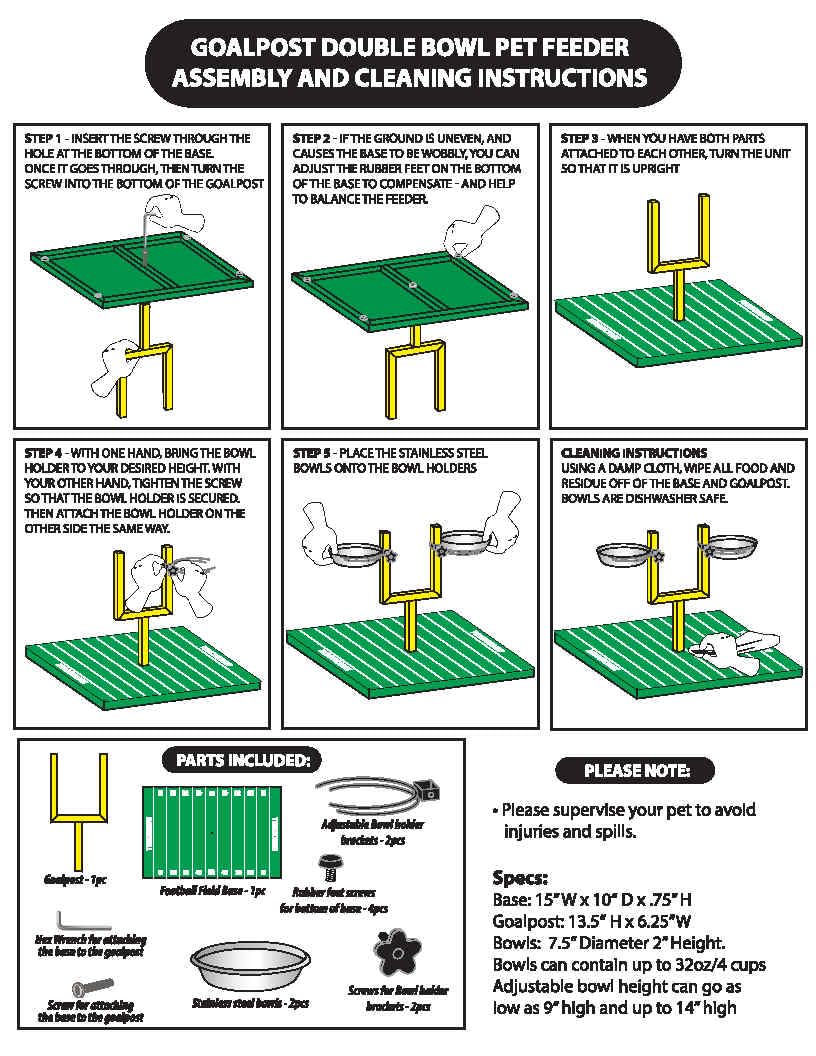 NCAA Tennessee Volunteers - Comedero elevado ajustable para perros con soporte, 2 cuencos de acero inoxidable, patas de goma antideslizantes, comedero elevado para perros grandes y pequeños