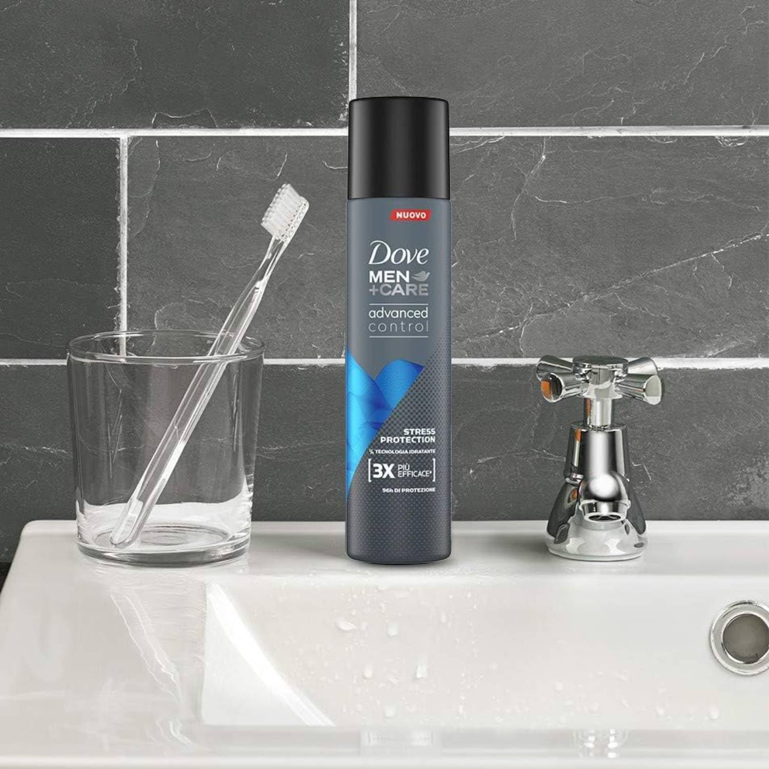 Dove Deodorante Uomo Advanced Control Stress Protection 96H Spray 100 Ml (12)