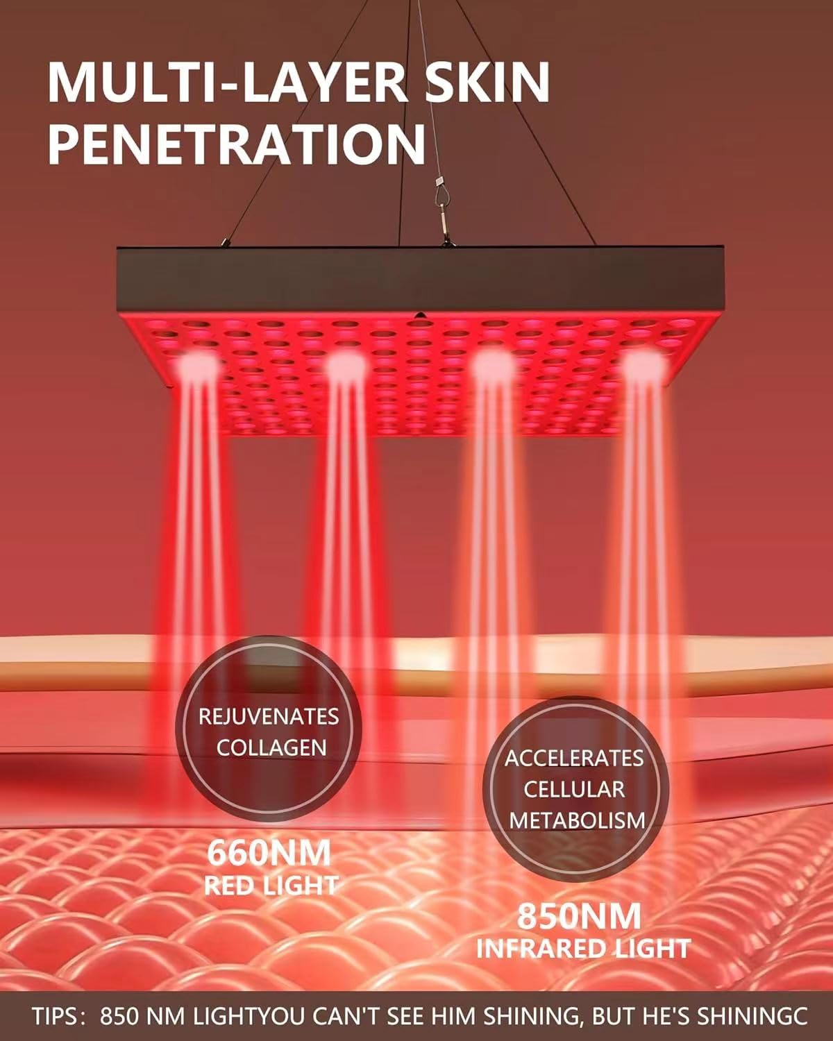 Amazon.com: Red Light Therapy, 45W LED 660nm and Near Infrared