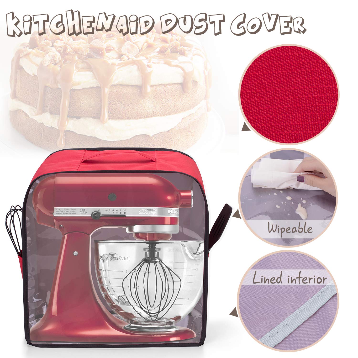 Buy Luxja Dust Cover for KitchenAid Mixer (4.3 Litre and 4.8 Litre