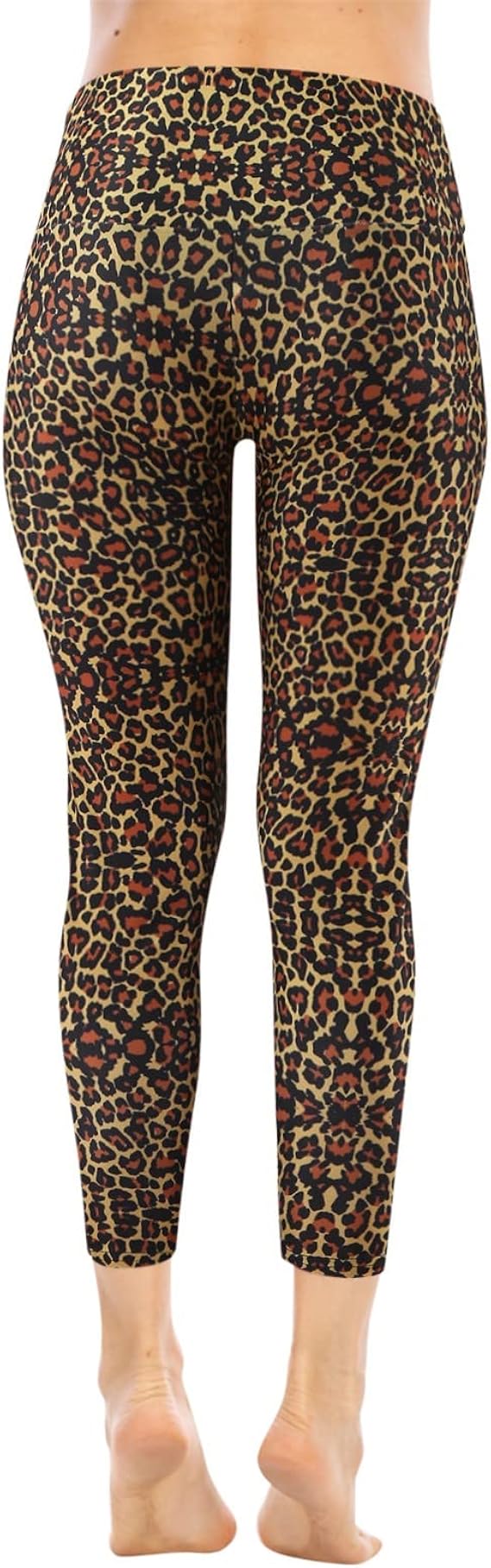 UYSA Leopard Leggings for Women High Waist Tummy Control Slimming Soft Yoga  Capris Pants Workout Gym Fitness Booty Tights : Amazon.co.uk: Fashion