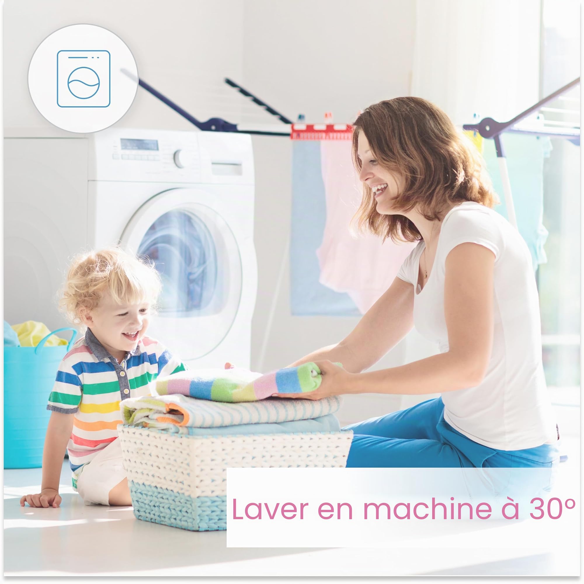 Baby Comfort Parure de lit pour lit d’Enfant 100% Coton avec Couette matelassée 150 x 120 cm et Oreiller (12 Mois+)