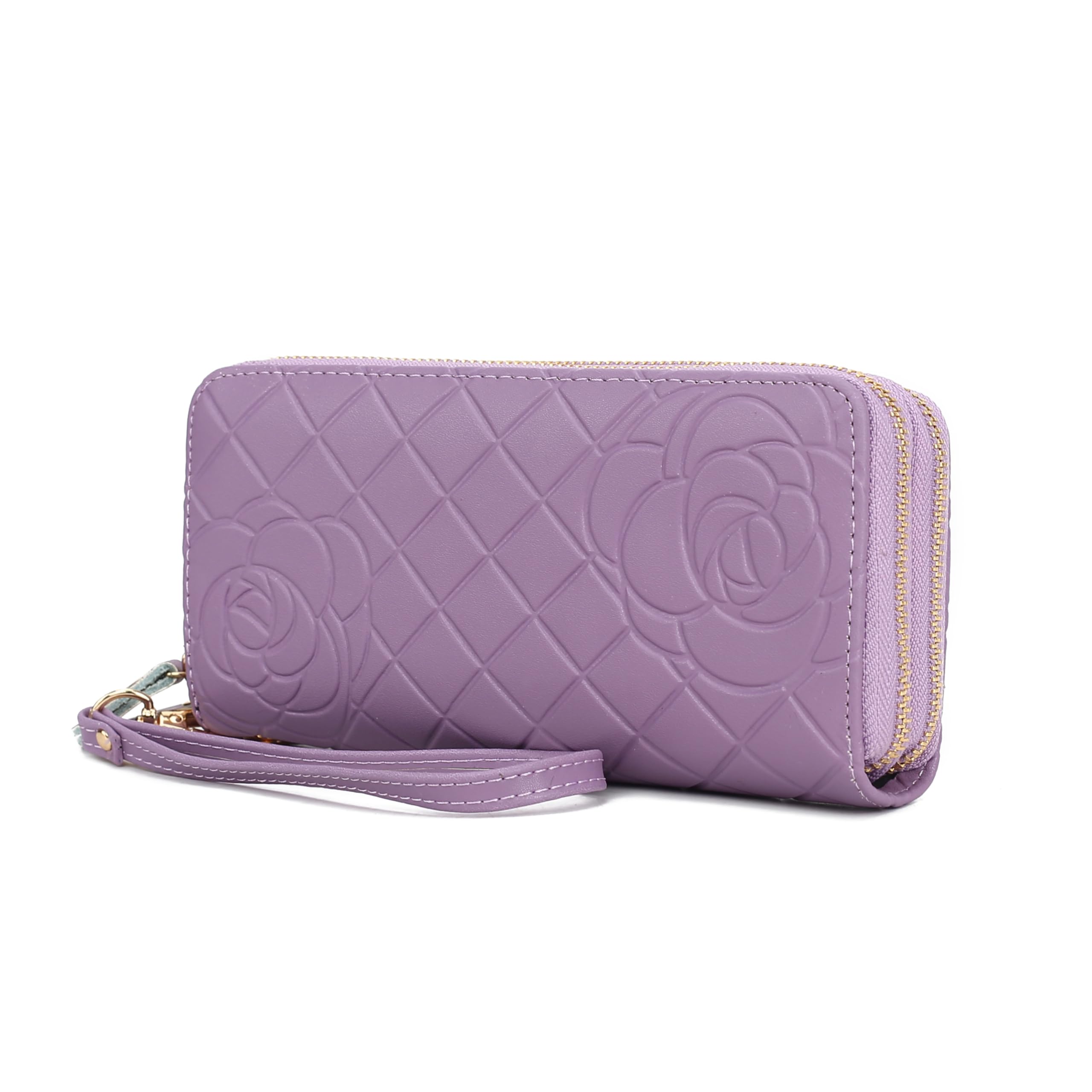 MKF Collection Wristlet Wallet for Women, Small Credit Card Holder with Zipper Coin Pocket Wallet Purse Handbag By Mia K