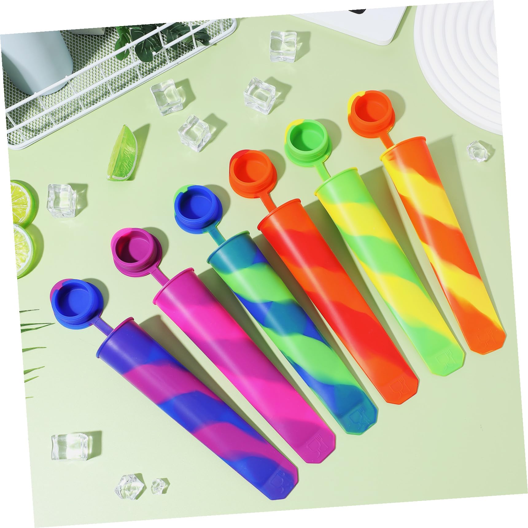 12pièces Moules à Glace Silicone Réutilisables Pour Maison Conception De Compartiments Multiples Facile à Utiliser Nettoyer