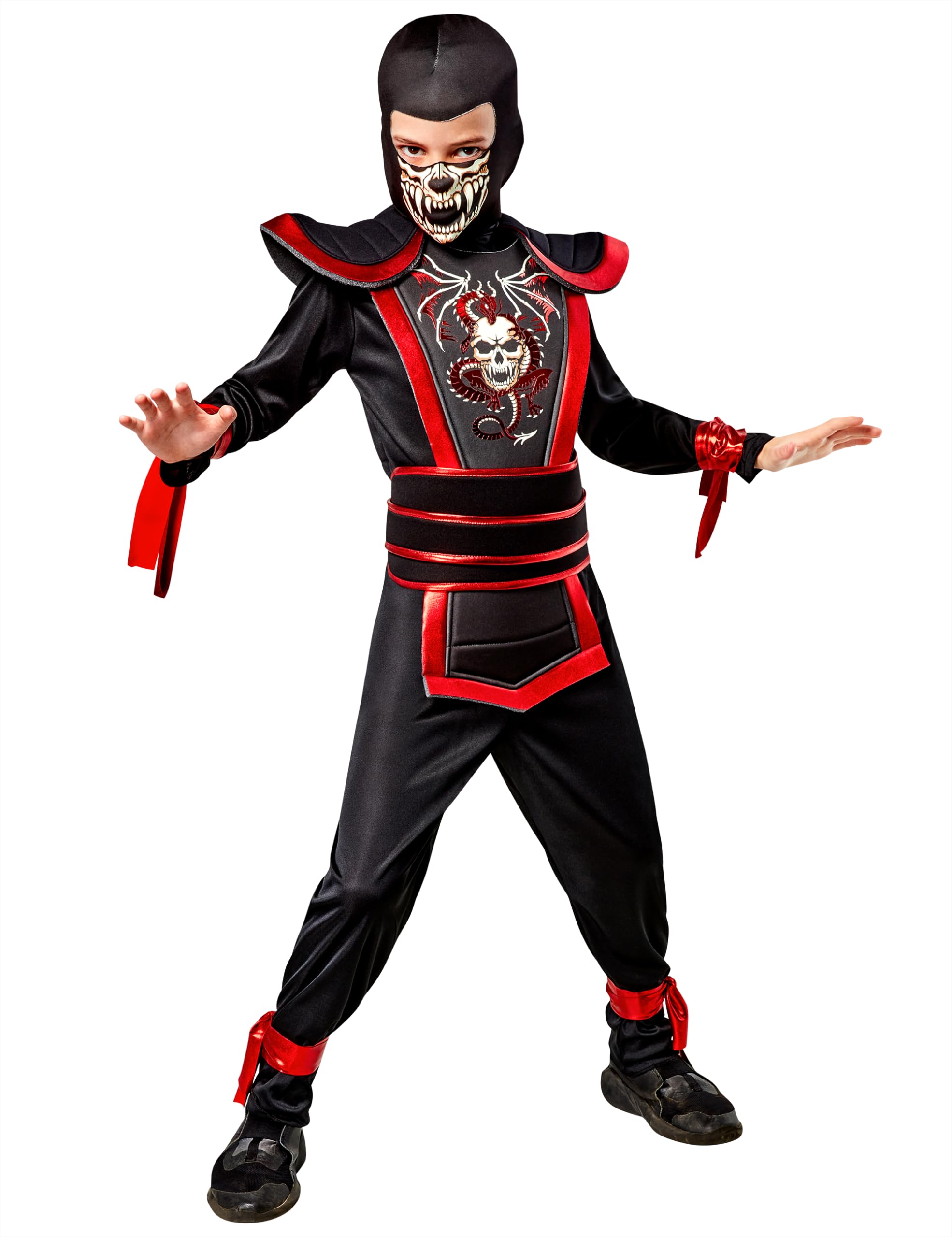 Rubies Boy's Ninja Light Warrior Costume Jumpsuit and Hood