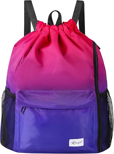 Waterproof Swimming Bags Drawstring Gym Bags Beach Bags Backpacks for Adults
