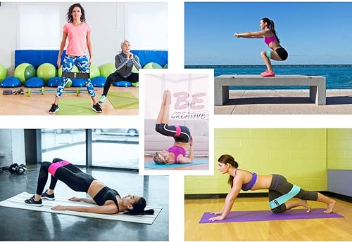 Vista 52 de Fittest Pro by Limm Resistance Bands for Legs and Butt, Fabric Exercise Loop Bands Yoga, Pilates, Rehab, Fitness and Home Workout, Strength Bands 1.