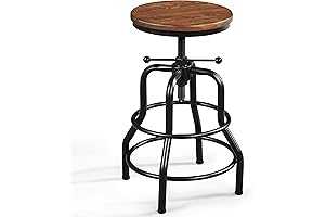 Yaheetech Industrial Bar Stools: Vintage Charm for Modern Living