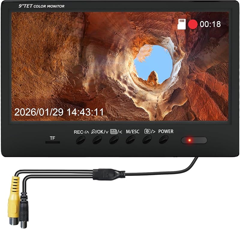 ANYSUN Sewer Camera's Accessories- 9' Screen (Only Support Model：9DX23)