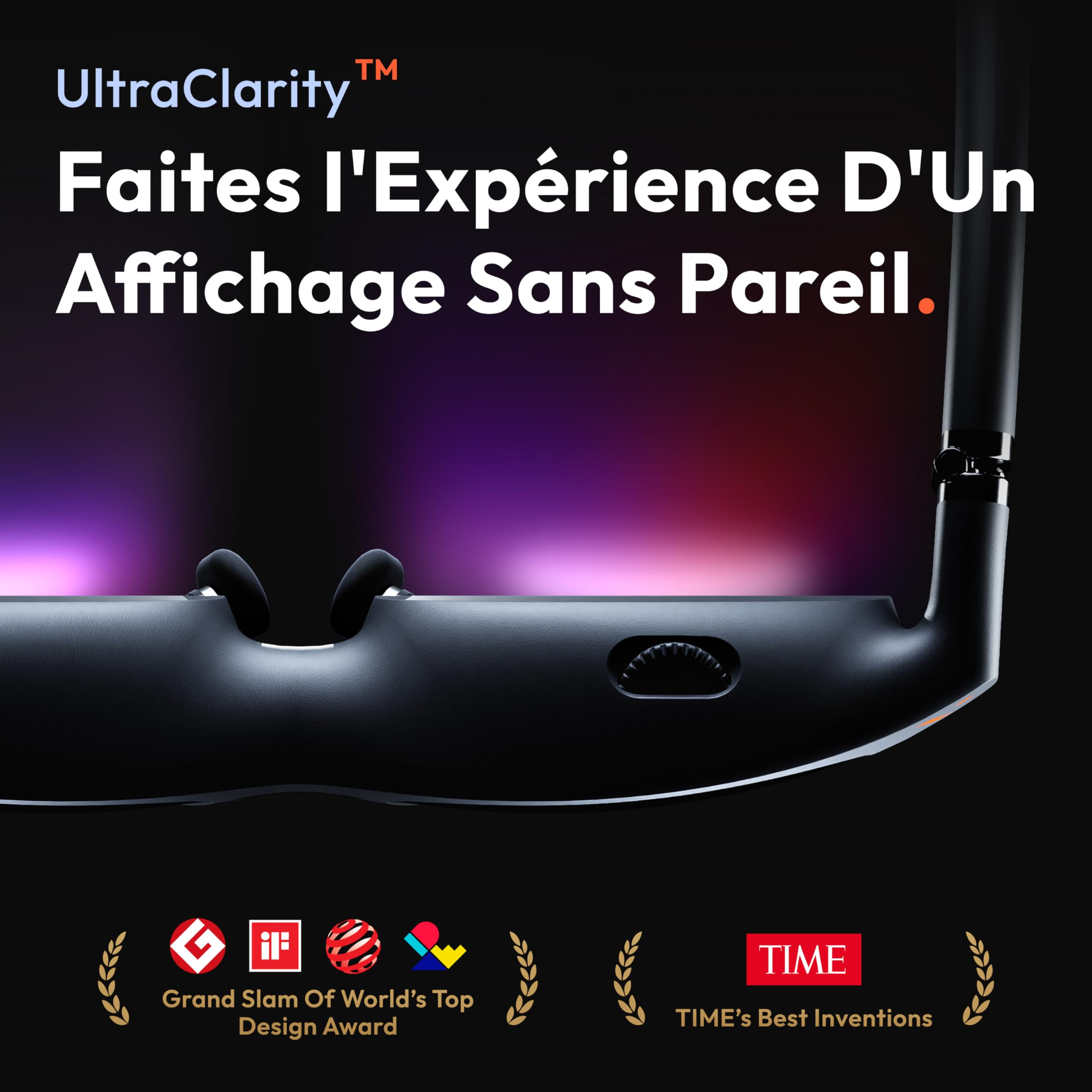 VITURE Lunettes AR Pro, écran 135” 120Hz, Audio Harman, Film électrochrome, Lunettes XR compatibles avec iPhone 17/16/15, Android, Mac, PC, Switch, Switch 2 - Occasion