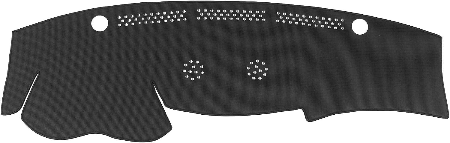 WellVisors Black Dash Mat Dashboard Cover Compatible with Infiniti 2011-2019 M37/M56 M35h Q70L Q70 Hybrid