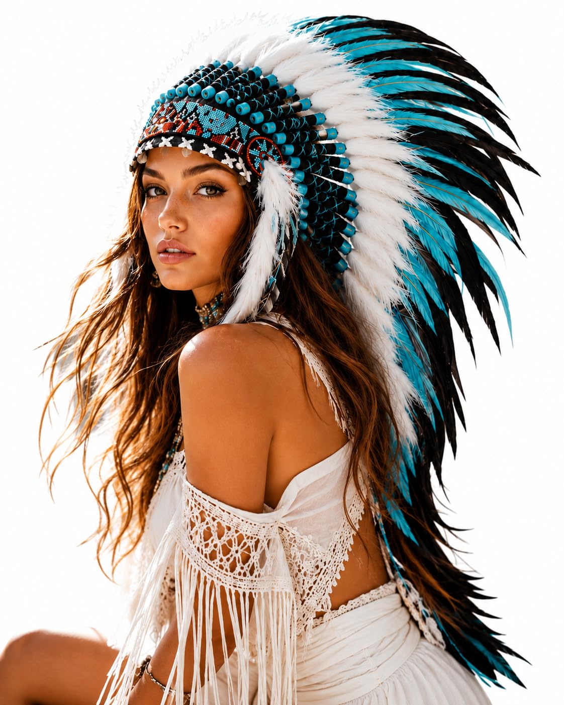 The World of Feathers Feather Headdress for Adults