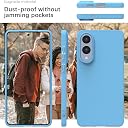 YATWIN Silicone Case for Samsung Galaxy S25 FE 4G, Soft-Touch, Shockproof, DustProof, Antiskid Phone Cover for Samsung Galaxy S25 FE - Sky Blue gallery image