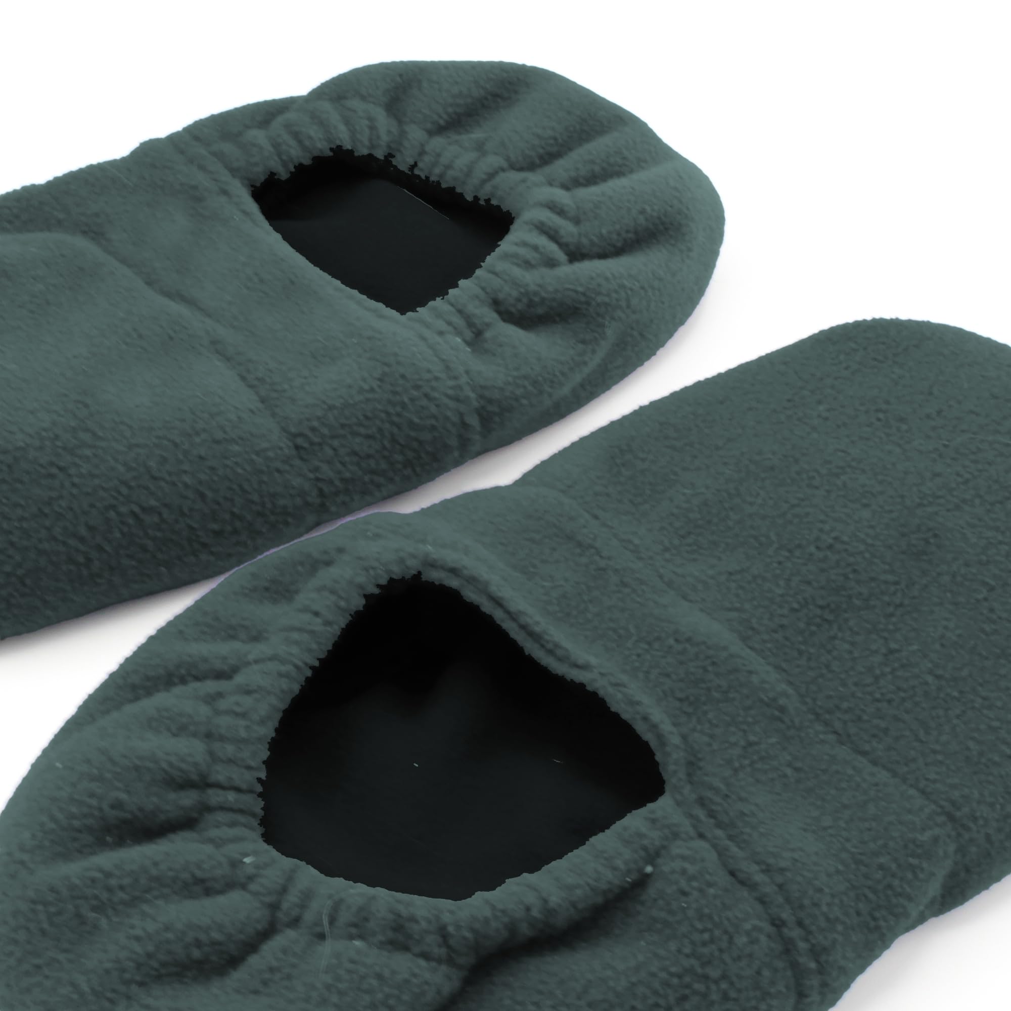 Fishtec Mikrowellen Hausschuhe mit weichem Fleece - Natürliche Leinsamen Füllung für Wärme und Kälte - Wohltuende Entspannung für kalte Füße im Alltag in der Größe 36 bis 40