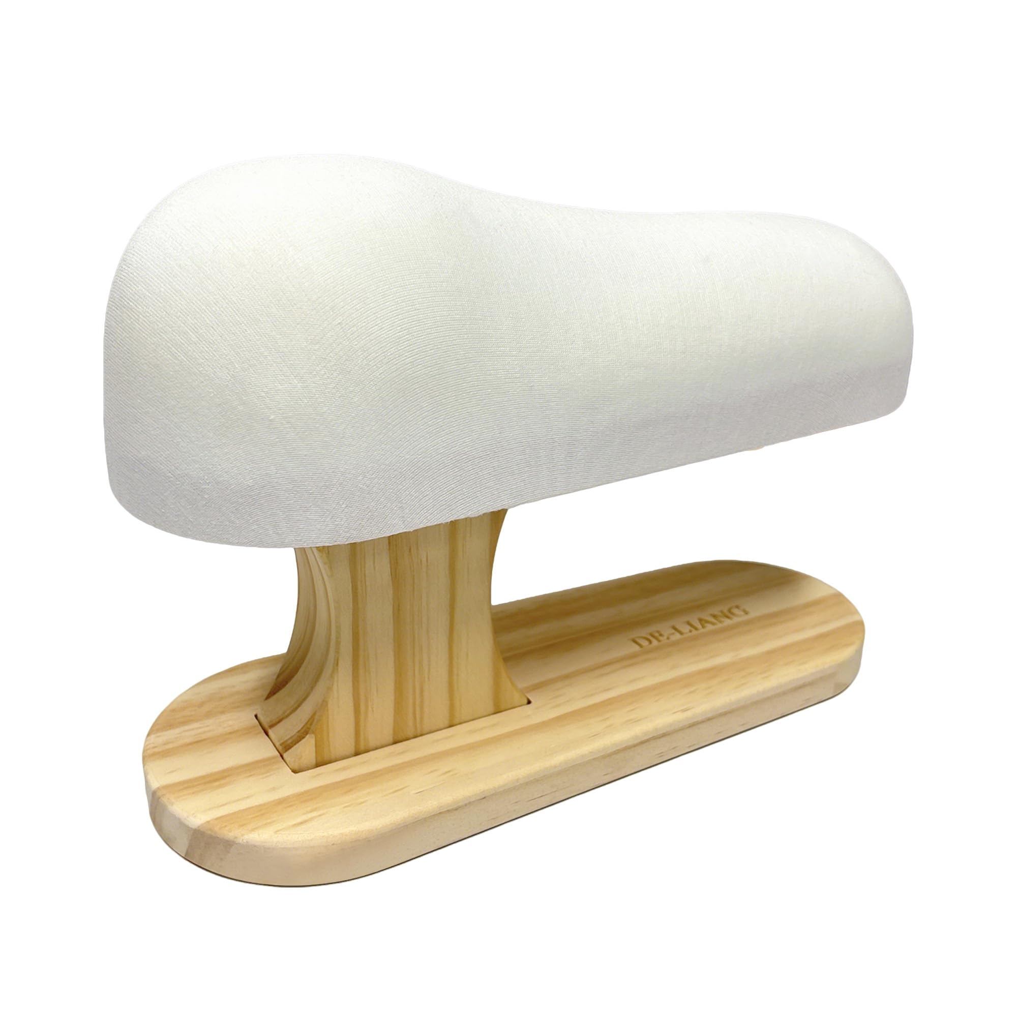 Cotton-Covered Tailor's Ironing Ham, Compact Pressing Ham Ironing Board with Natural Wood Base, Professional Tailors/Beginners, For Shoulder, Sleeve, Bras, Busts, Collars, Cuffs, Darts, Curved Seams