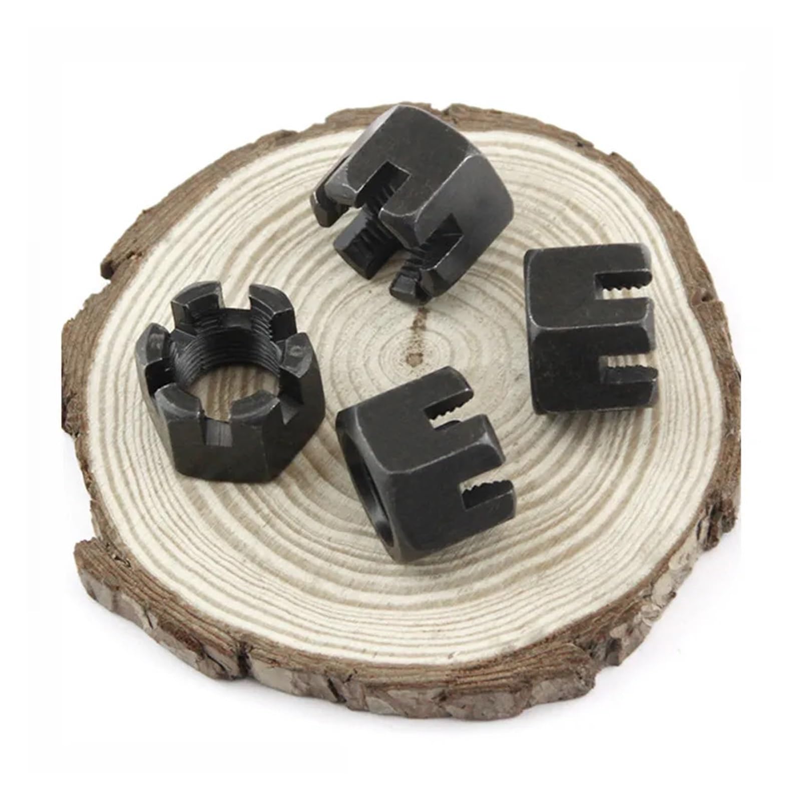 Kit Di 20 Dadi Esagonali Scanalati GB58 Ispessiti, Acciaio Al Carbonio, Filettatura Grossa E Fine, Misure Da M6 A M42, Per Macchinari E Riparazioni
