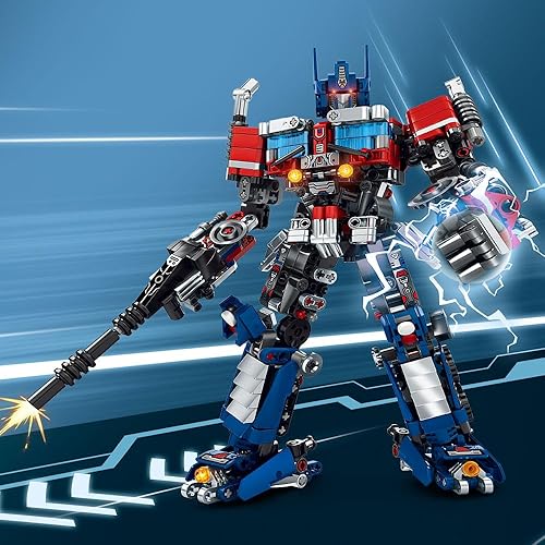 Miniatura 5 de Mesiondy Juego de juguetes de construcción de robot transformable, juguetes educativos STEM de construcción, kit de construcción de robot