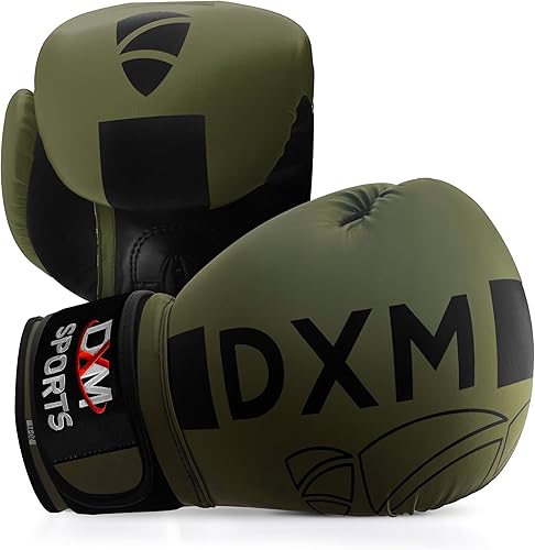 Miniatura 2 de DXM SPORTS Guantes de boxeo para hombres y mujeres, guantes de entrenamiento de boxeo, ideales para saco de boxeo pesado, entrenamiento, kickboxing,
