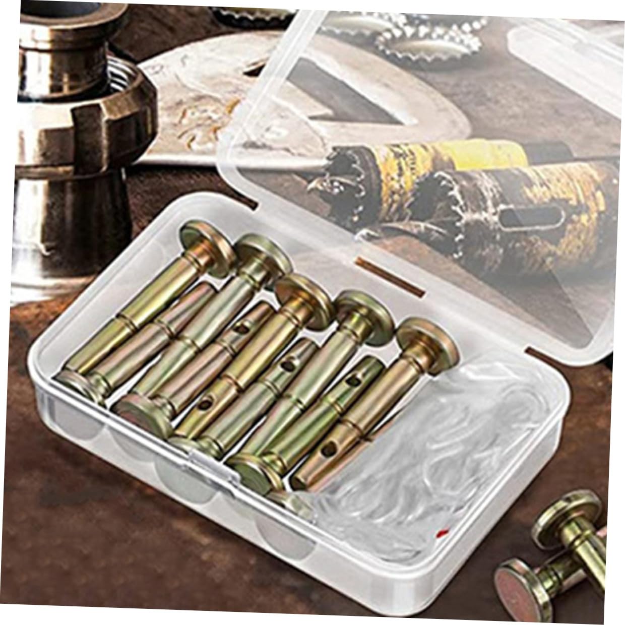 Gadpiparty 6 Ensembles Kit Goupilles de Cisaillement et Épingles Nourrice Légères pour Fraise à Neige Détachées Durables pour Protection Boîte de Vitesses de Saleuse Neige ATV et Cycle