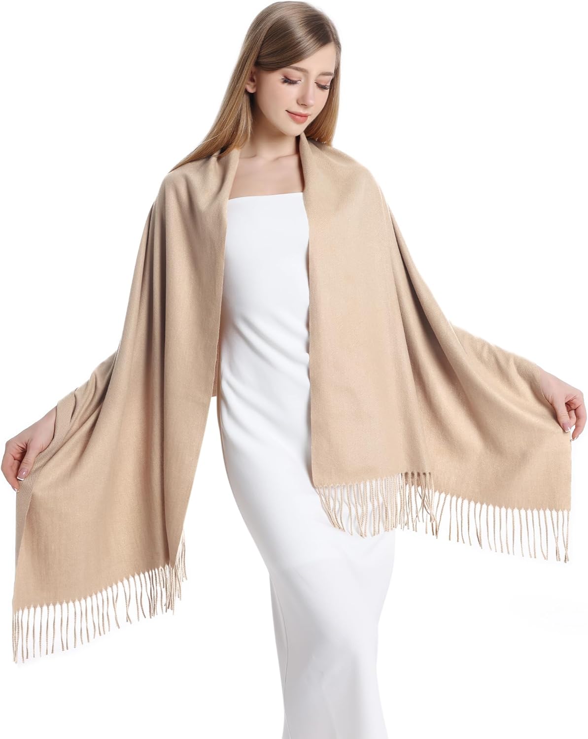 Sofier Pashmina Shawls And Wraps for Women for Evening Dress Warm Winter Scarf Wedding Bride Bridesmaid Gifts Cashmere Feel - Image 3