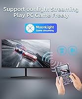 Vista 5 de RG405V Juego de mano retro, Android 12 Tarjeta TF 128G incorporada 3172 Juegos,Pantalla táctil IPS de 4 pulgadas con extremo frontal de juego