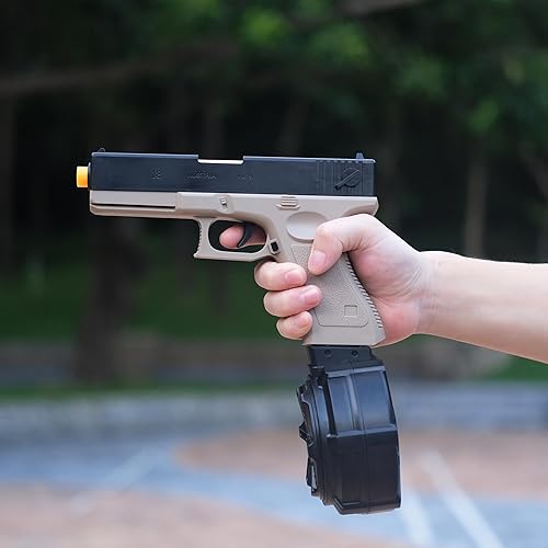 Miniatura 2 de Pistola de juguete, pistola de juguete de tambor recientemente mejorada con gran capacidad, puede llevar accesorios de bala suave, una pistola de