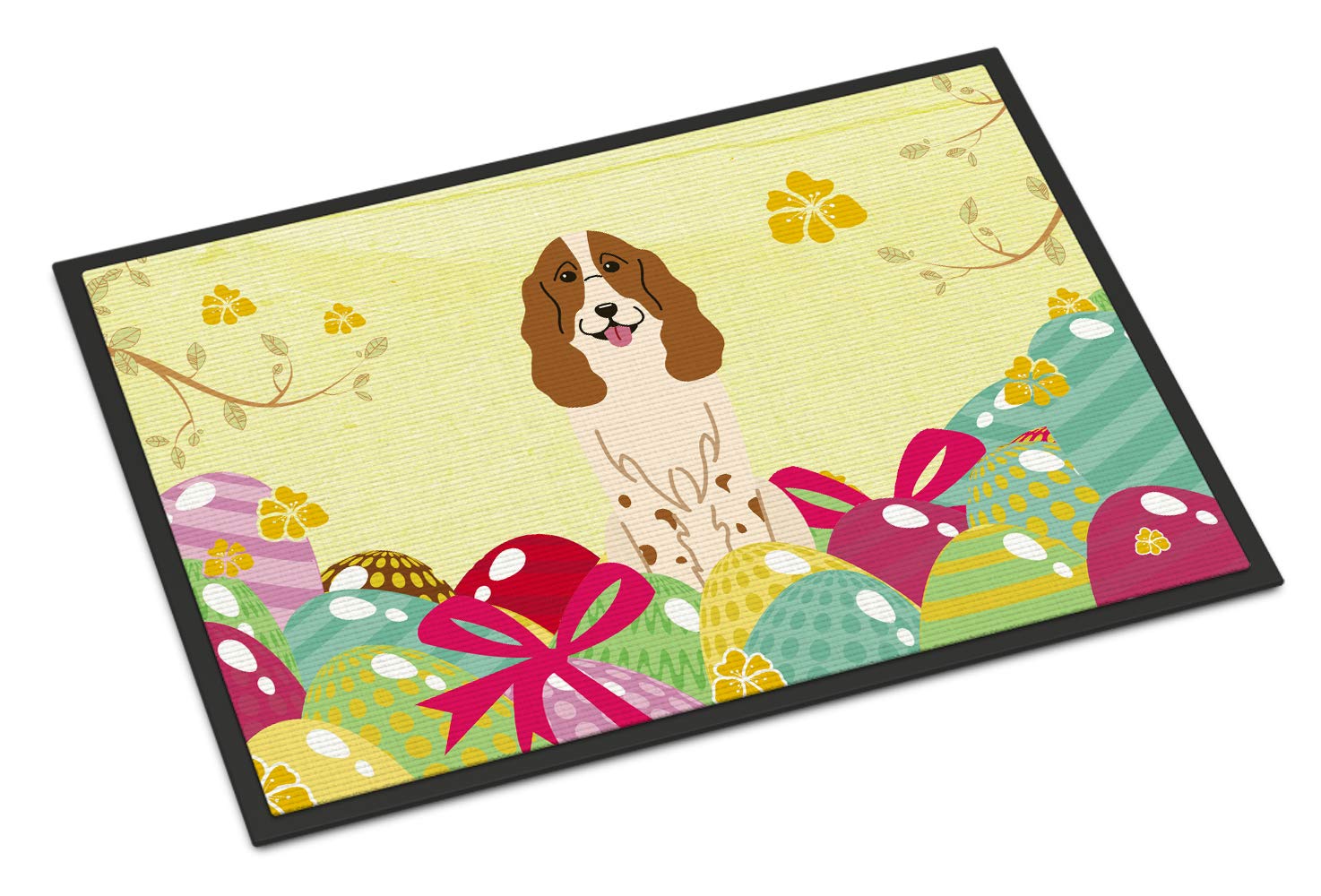 Caroline's Treasures BB6031MAT Fußmatte Ostereier Russischer Spaniel, für drinnen und draußen, 45,7 x 67,7 cm, 18 x 27 cm, Mehrfarbig