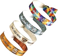 Vista 9 de Pulseras de tela personalizadas, 30/100/5000 piezas de sublimación impresa de satén personalizado pulsera de eventos de color, pulsera a granel