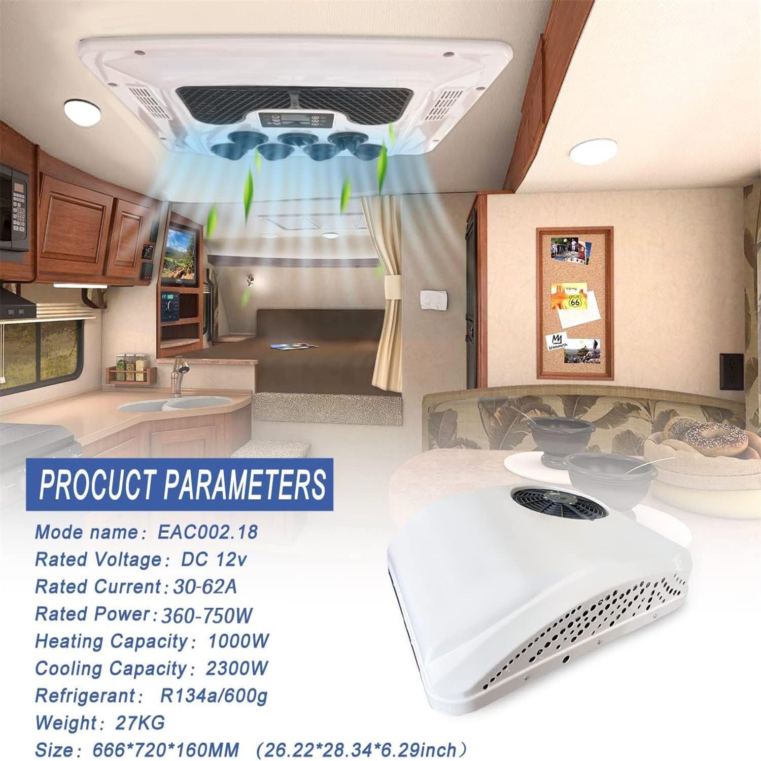 travel trailer rooftop air conditioner