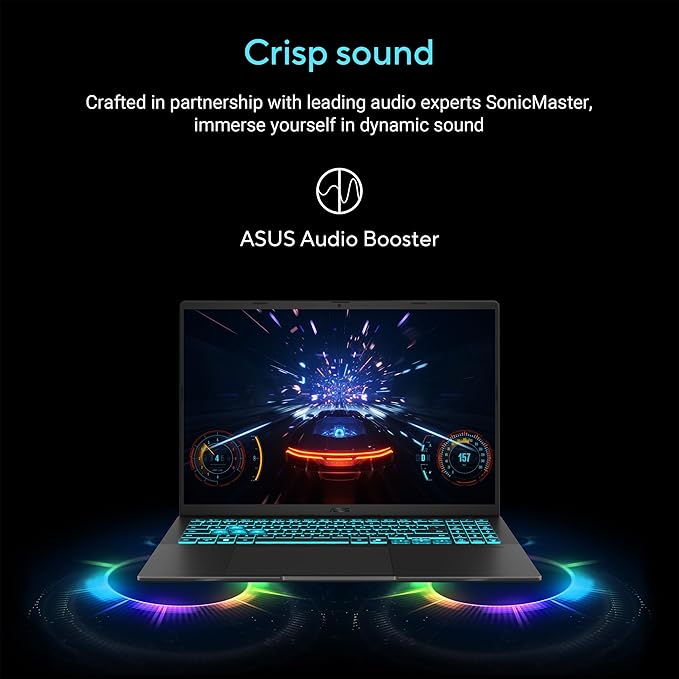 ASUS V16 Laptop Gaming, 16" WUXGA 144Hz, Intel Core 7, RTX 5060, 16GB, 512GB, Windows 11 miniatura 9