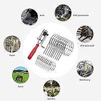 Vista 6 de Alpha Rider Alicates de Abrazadera de Eje de Funda de Junta CV para Auto/ATV con 20 Piezas de Abrazaderas de Banda de Funda de Junta CV de Acero