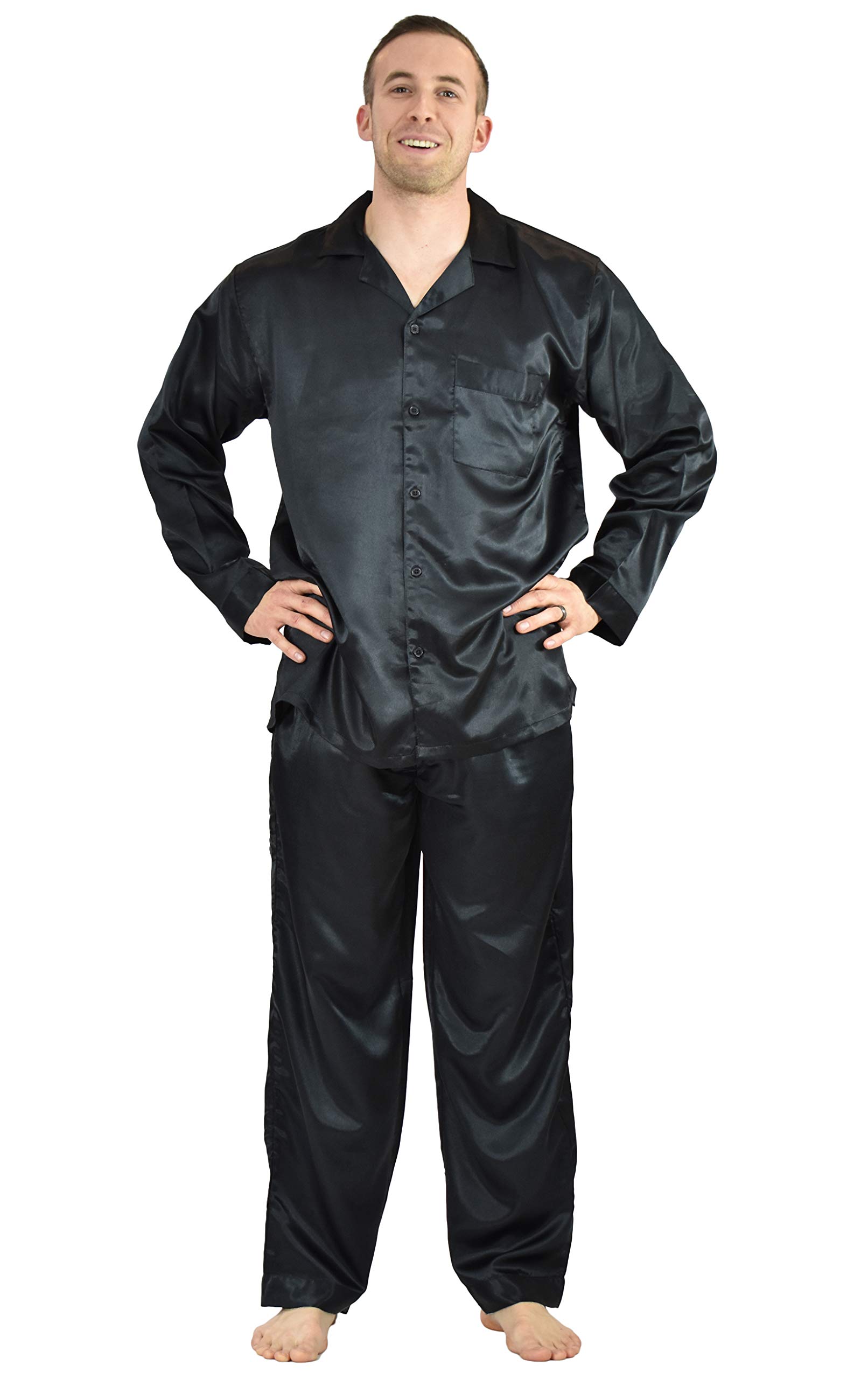 Up2date Fashion Men's Satin PJ Set
