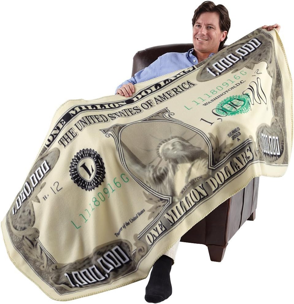 Fleece Throw Blanket Million Dollar (71" X 35")