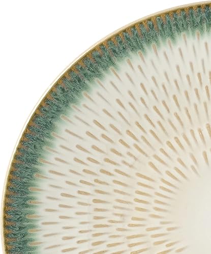 Miniatura 4 de Elegante y moderno juego de vajilla de gres para organizar fiestas y eventos, color verde gota, 16 piezas