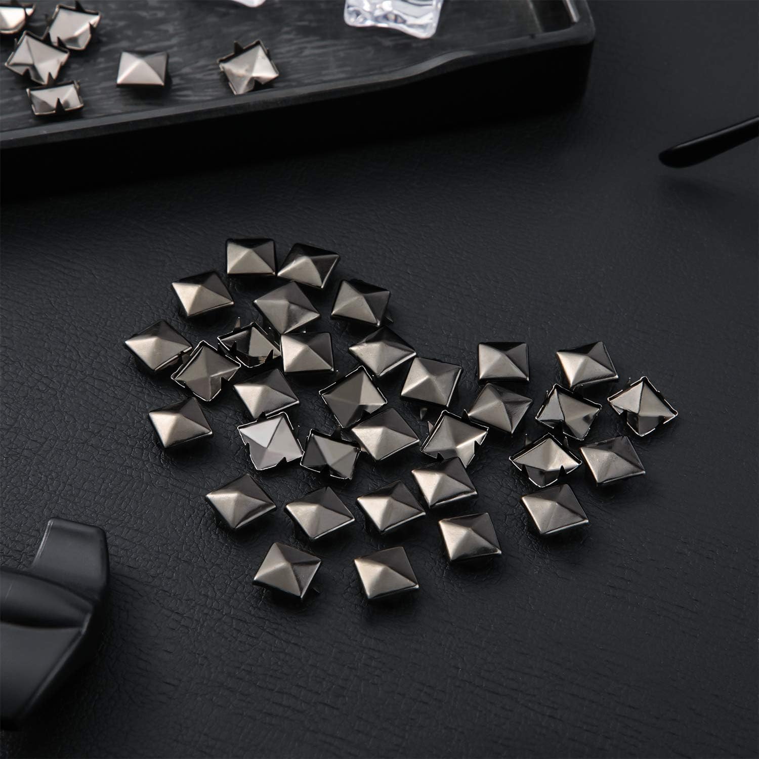 Amazon.com: Rivets,100 Pcs 9 mm Brass Copper Pyramid Studs 4 Prong