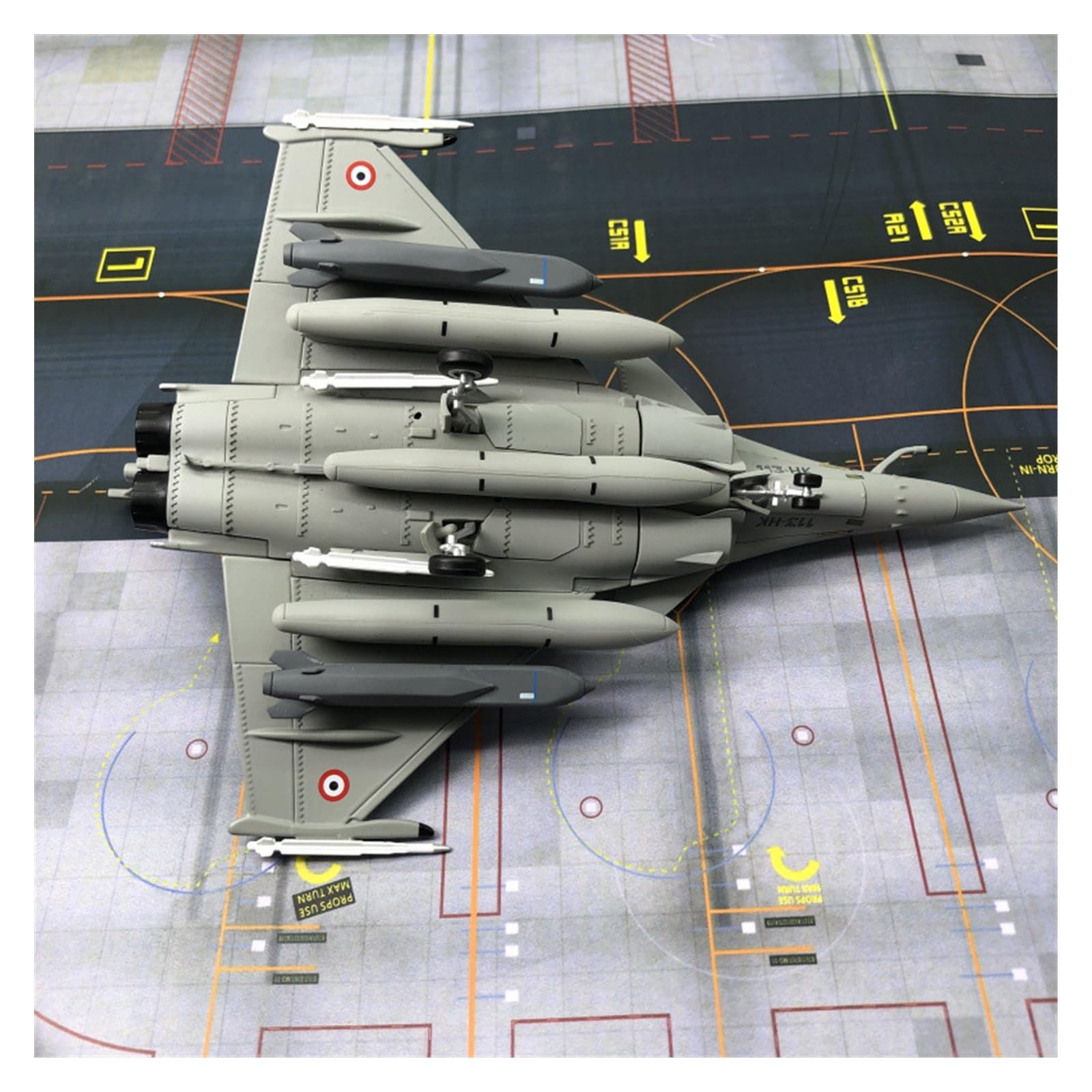 CLMJHG Model samolotu Irplane Model samolotu Zabawkowy model samolotu Diecast w skali 1/72 Francuski Francja Dassault Rafale C Myśliwiec Siły Powietrzne Metalowa zabawka Samolot Model samolotu ze