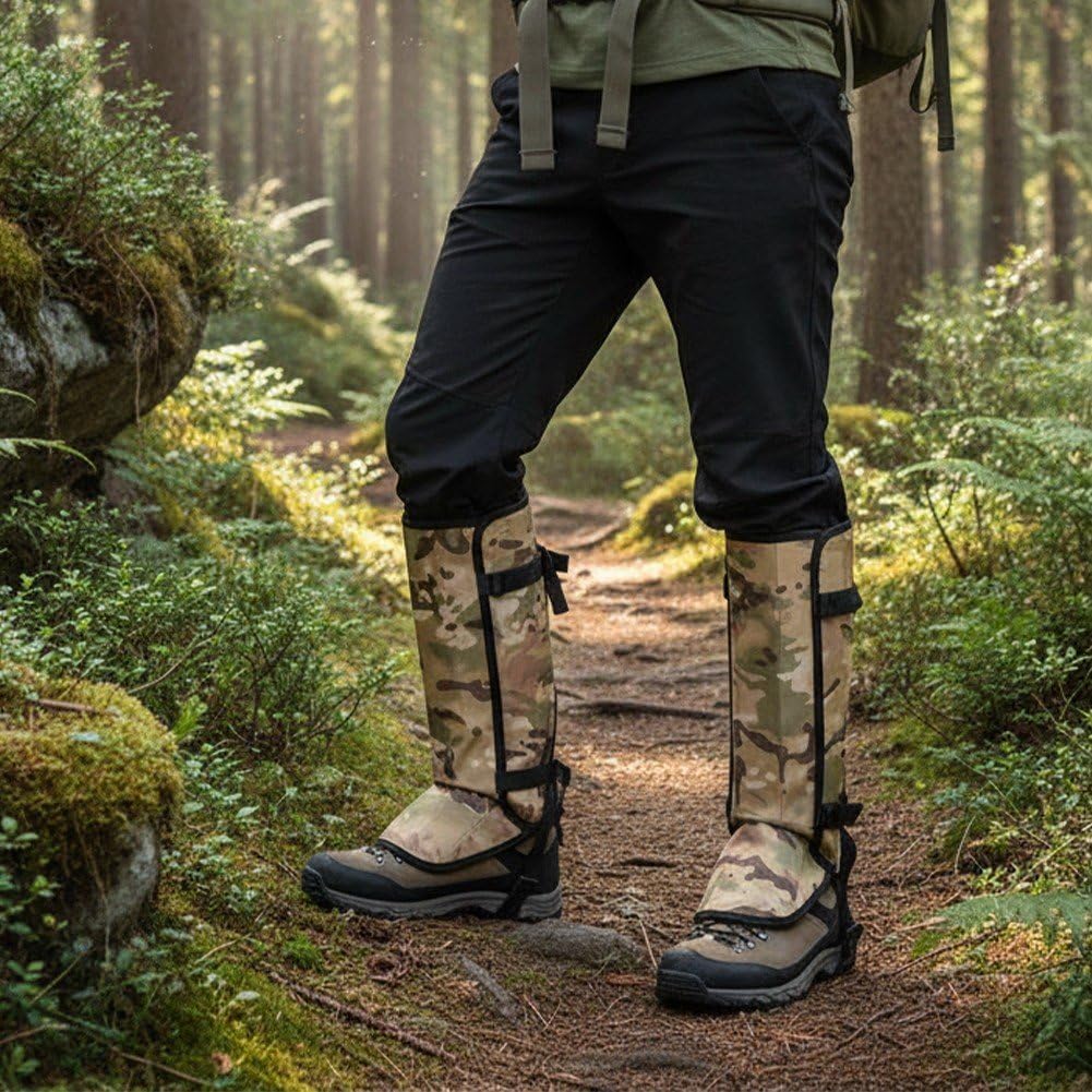 1 Par De Polainas Anti-serpientes, Mallas Protectoras Para Serpientes, Mallas Anti-mordeduras De Serpiente Para Exteriores, Protectores De Rodillas Para Acampar, Cazar, Acampar, Hacer Senderismo Y