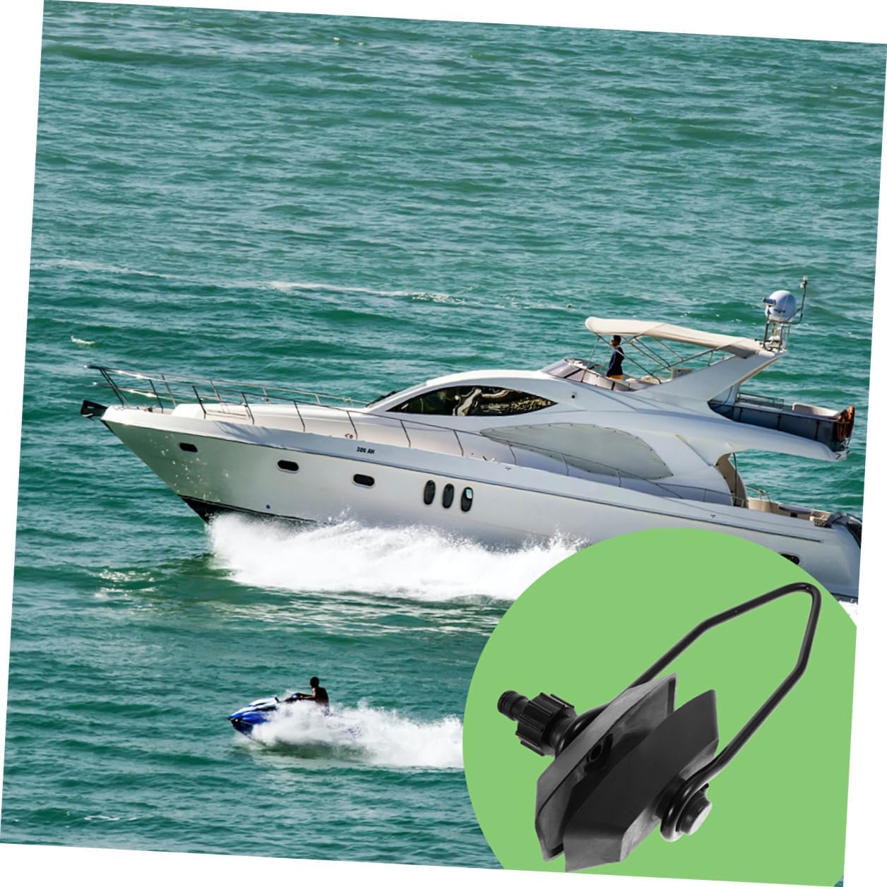 2pcs Outboard Motor Flushers Water Flusher Kit Square Head Boat Engine Cleaner Marine Accessory for Yacht and Boat Engine Maintenance