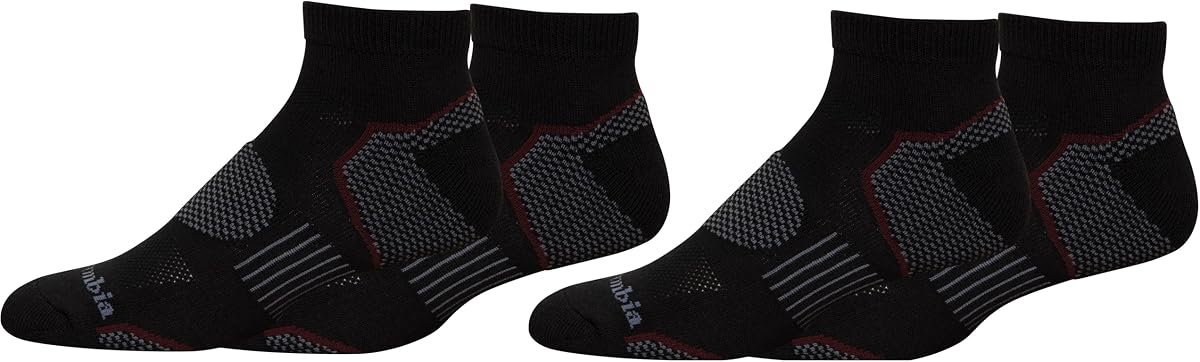 Calcetines para caminar de corte bajo Omni Wick Balance Point para hombre, paquete de 4
