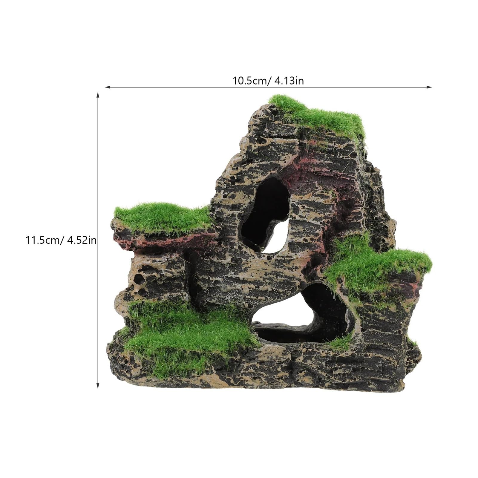 Decoración de pecera resina colina Artificial, 10 Uds Para Decoraciones | Adorno de paisaje de rocalla de montaña for acuario, decoración Natural de colina for pecera